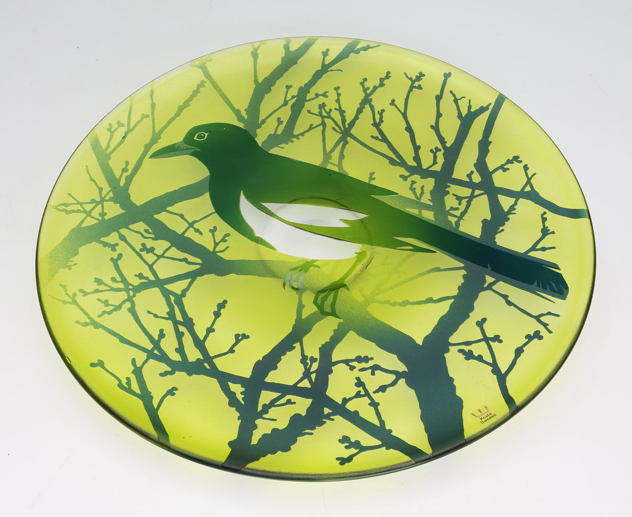 PAUL HOFF. Konstglas, fat, Kosta.