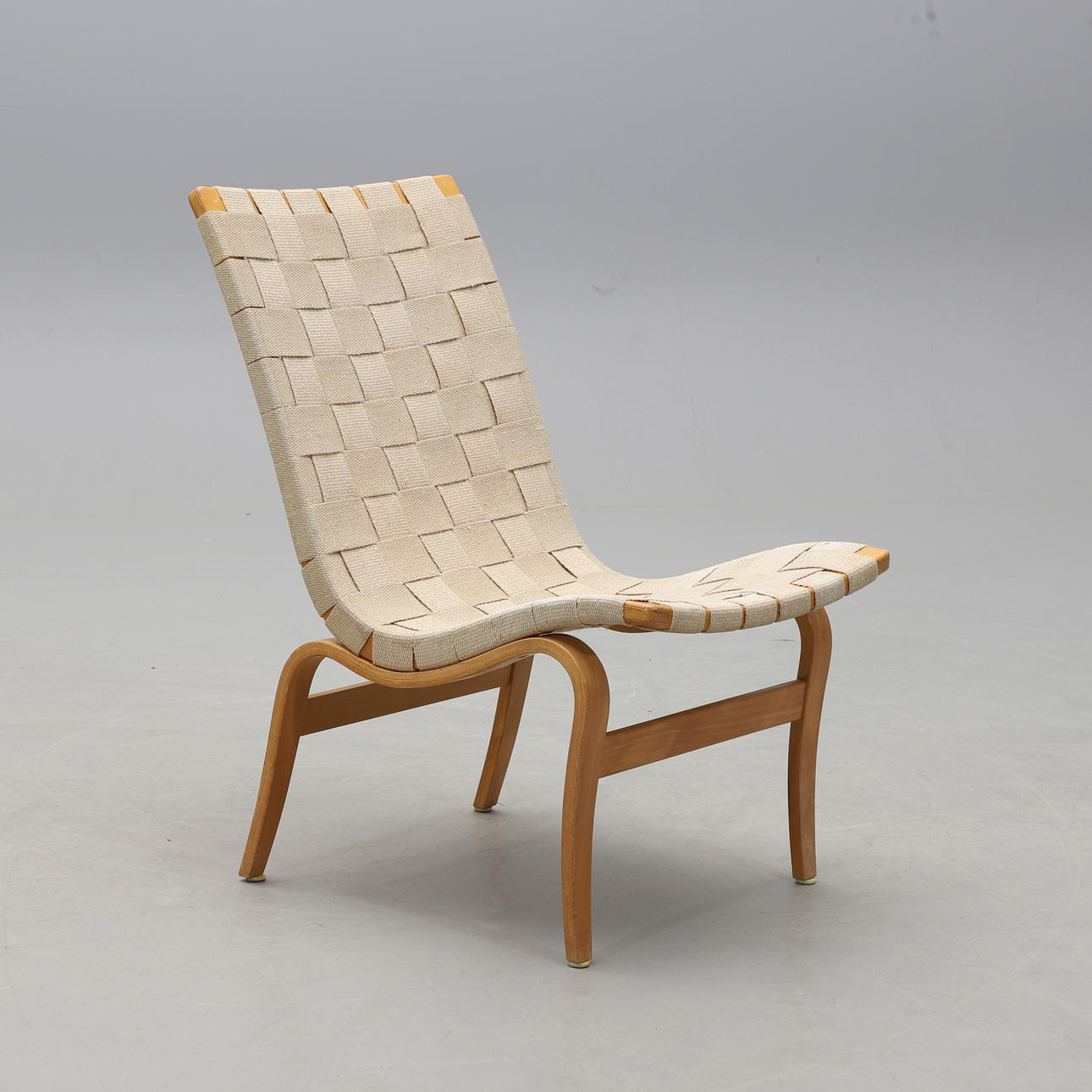 BRUNO MATHSSON. FÅTÖLJ, "Eva", DUX.