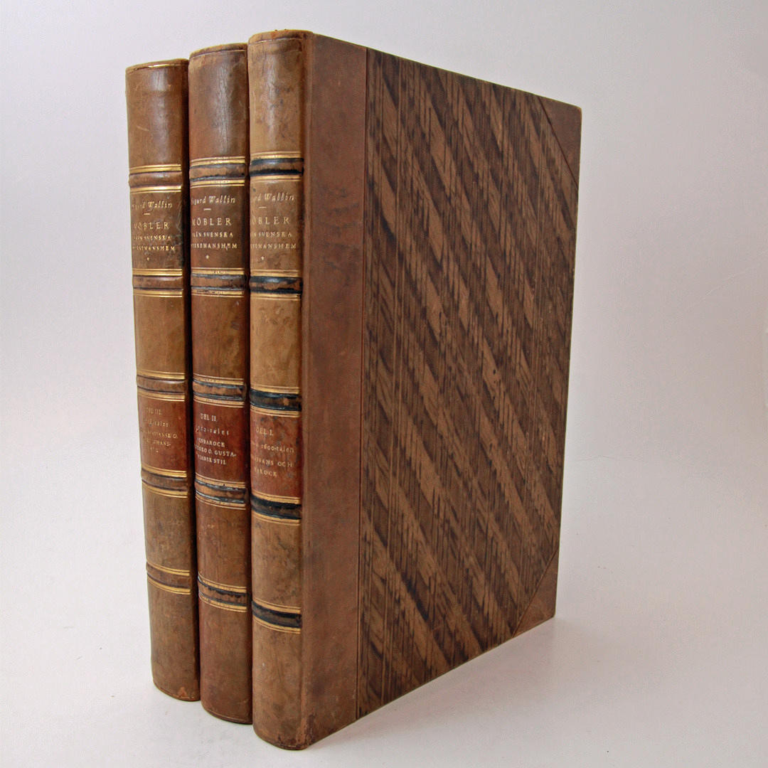 SIGURD WALLIN. "Nordiska Museets Möbler från Svenska Herremanshem", 3 volymer.