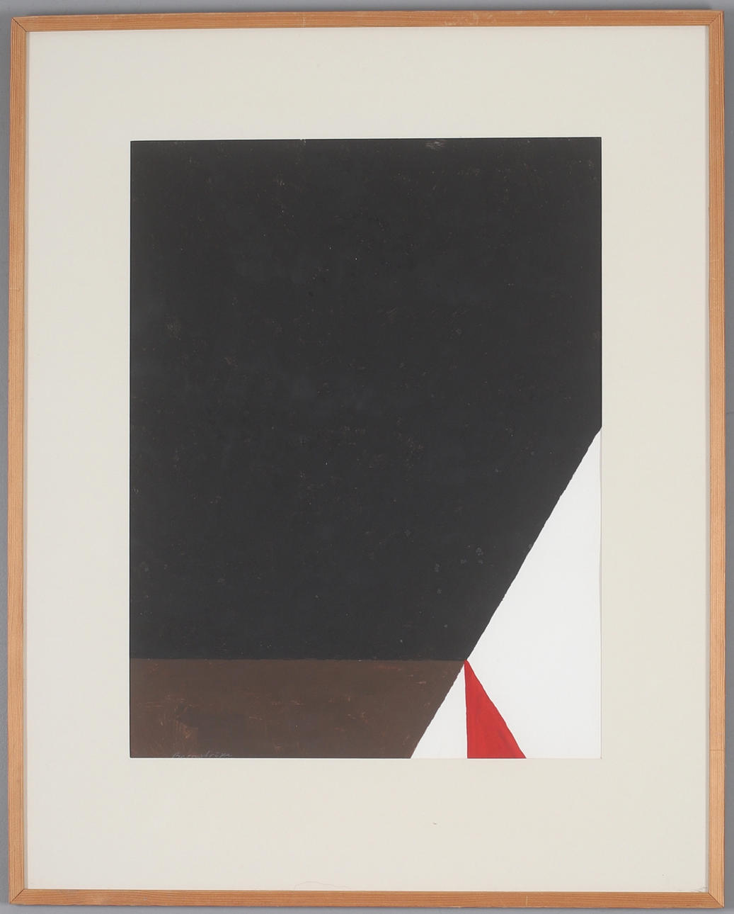 LARS BERNSTRÖM. Komposition, gouache, signerad.