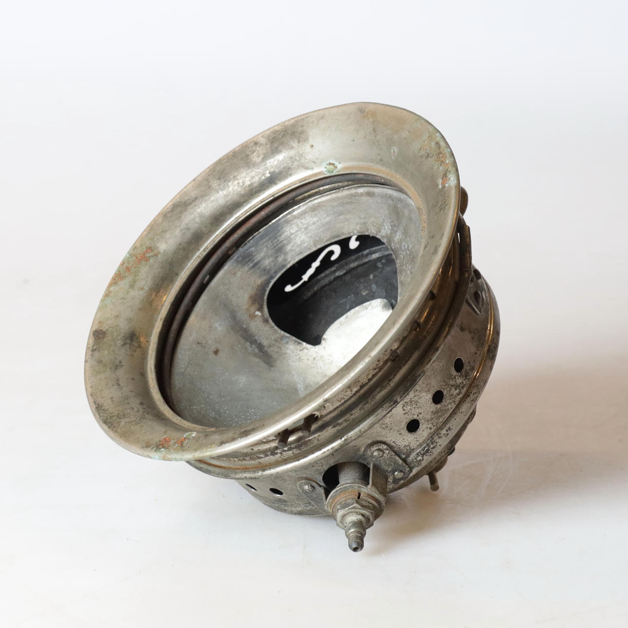 A metal lantern, 20th century.