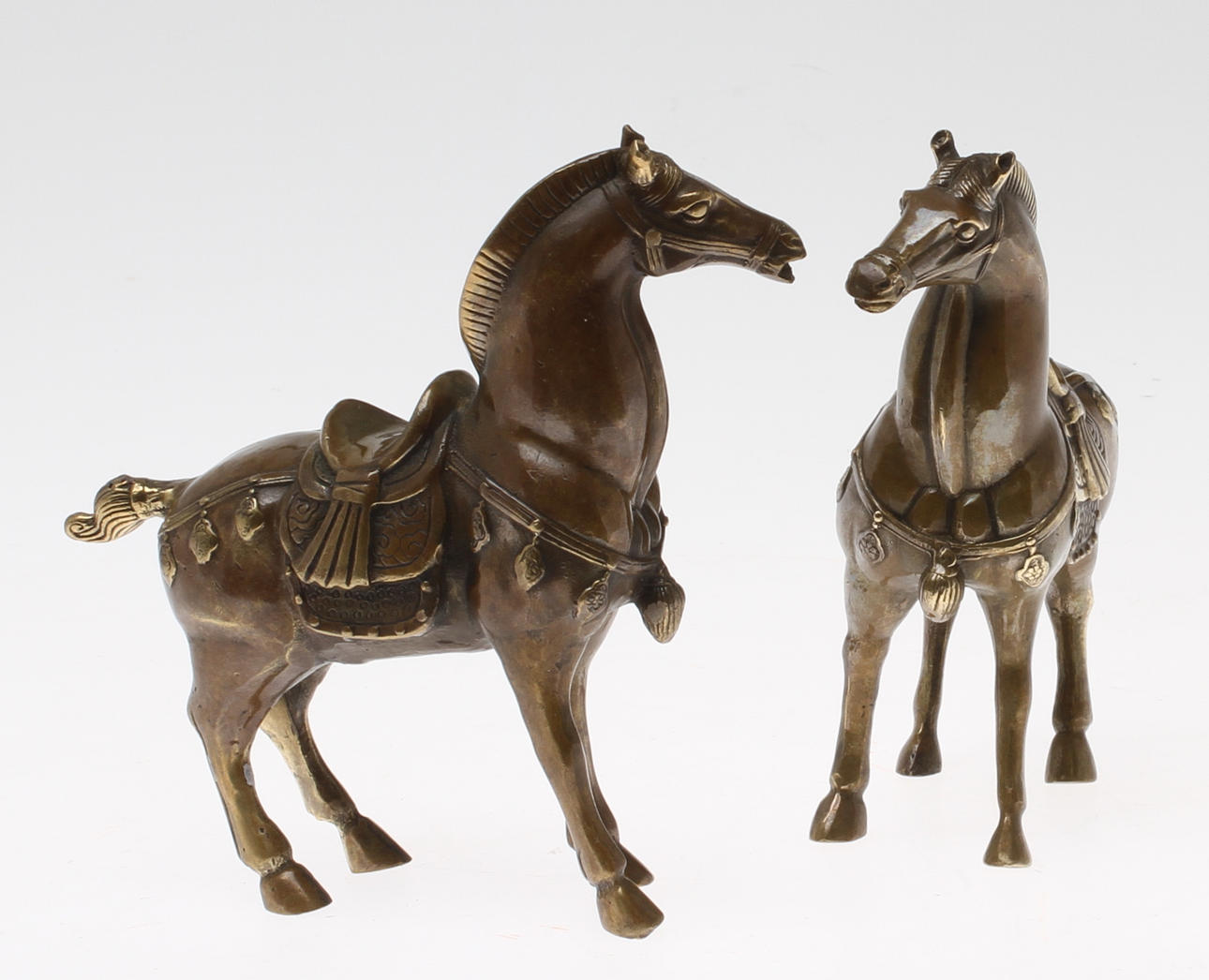 HESTEFIGURER, bronze, orientalske.