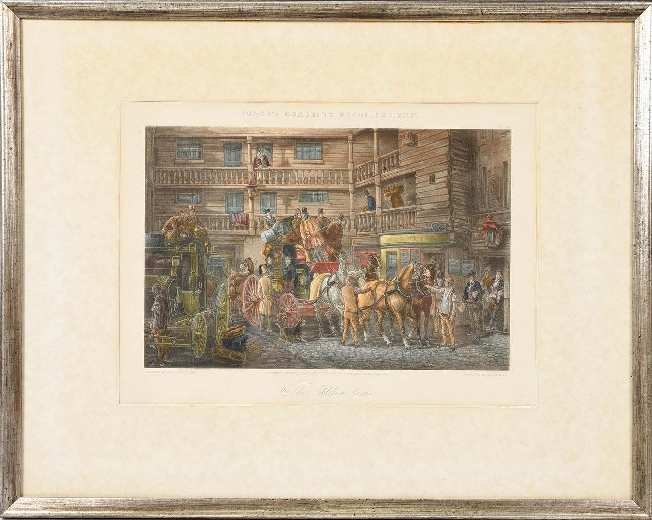 HENDERSON, CHARLES COOPER. ”Den gamla tiden”, akvatint, c.1843.