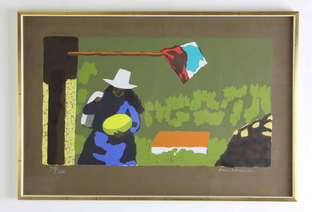 LARS NORRMAN. lithograph, Inkaby, Peru, signed and numbered.