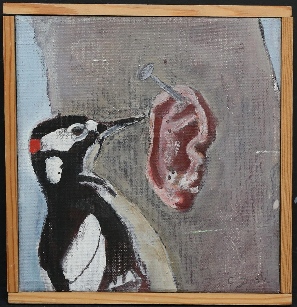 CLAES JURANDER. Circuitry. Oil on canvas, signed CJ and dated -84.
