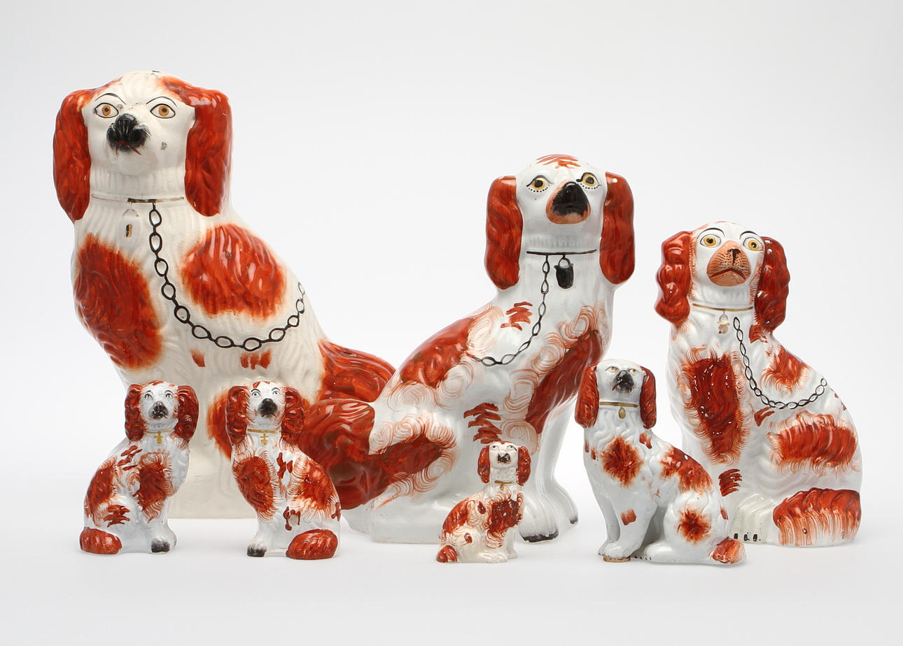 FIGURINER, 7 st, Staffordshire.