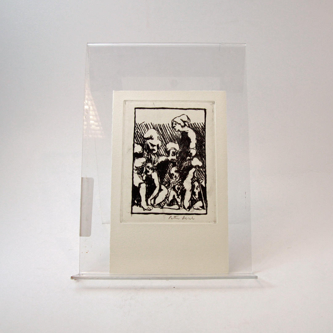 JENS BJØRNEBOE / PETER DAHL. "Hertig Hans" med signerad etsning av Peter Dahl.