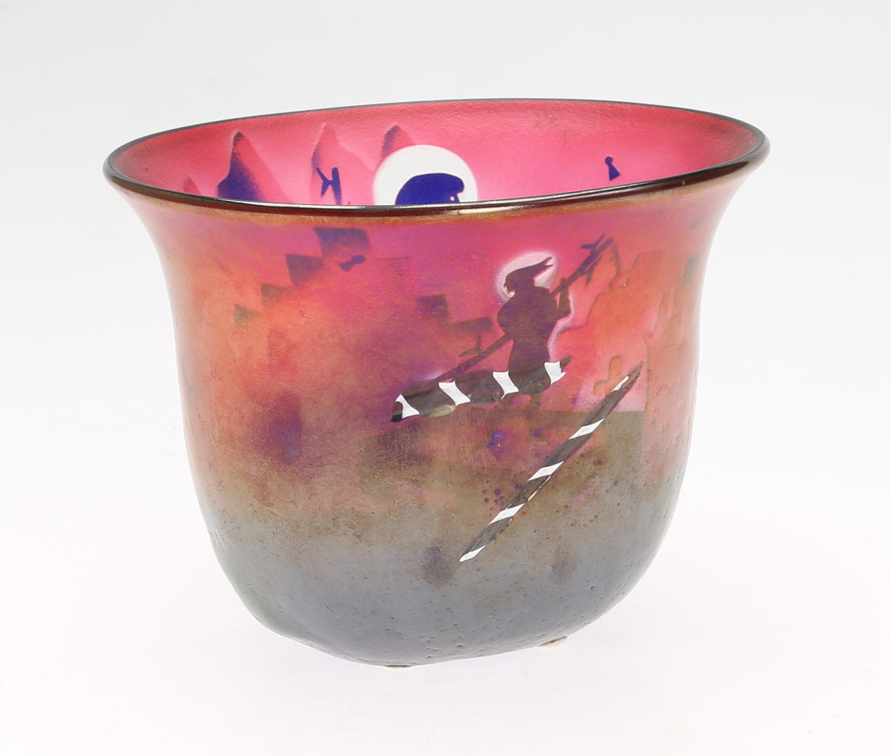 BERTIL VALLIEN. Konstglas, skål, Kosta Boda.