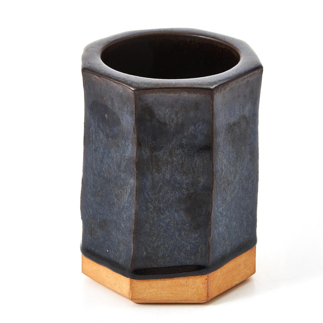 SIMON WHITFIELD. “Cut vase”, stoneware, monogram signed.
