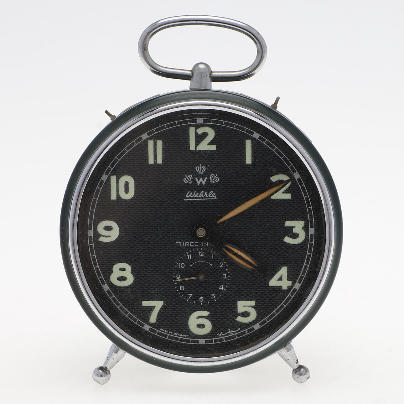 Drei-in-Eins-Wecker von Wehrle, 20. Jahrhundert.