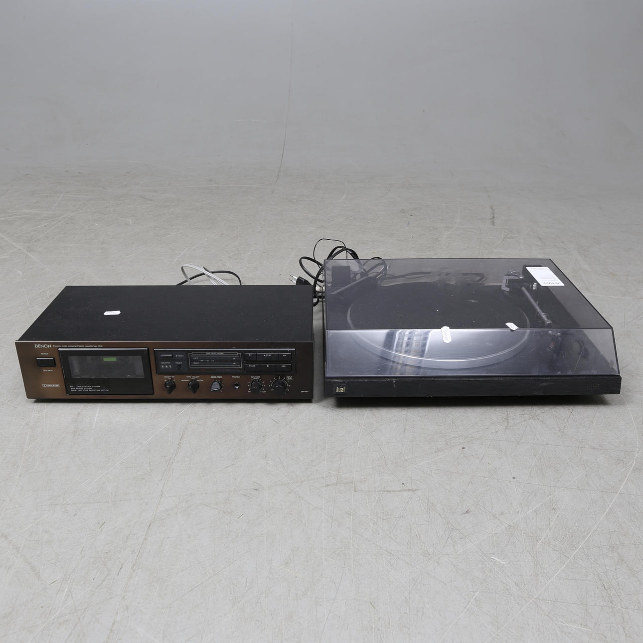 CASSETTE DECK and RECORD PLAYER, Denon DR-M07 and Dual CS503-1.