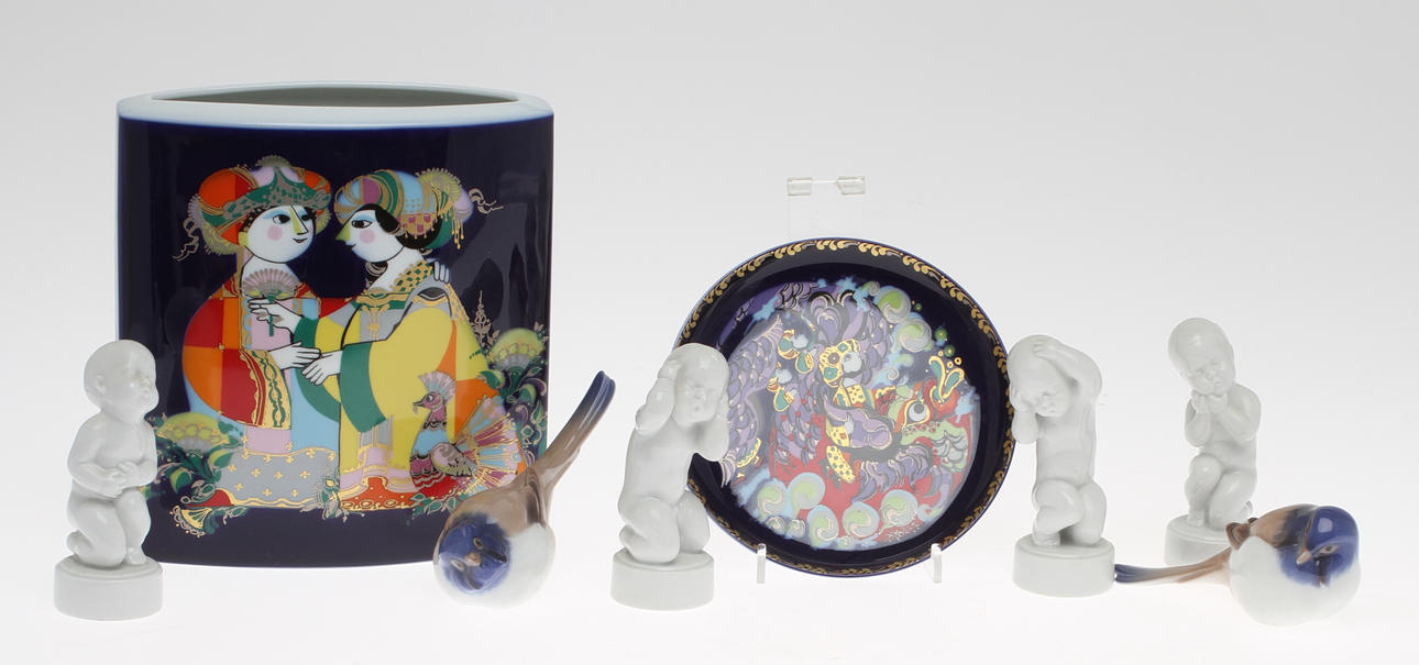 PARTI PORSLIN, Bing & Gröndahl samt Björn Wiinblad Rosenthal.