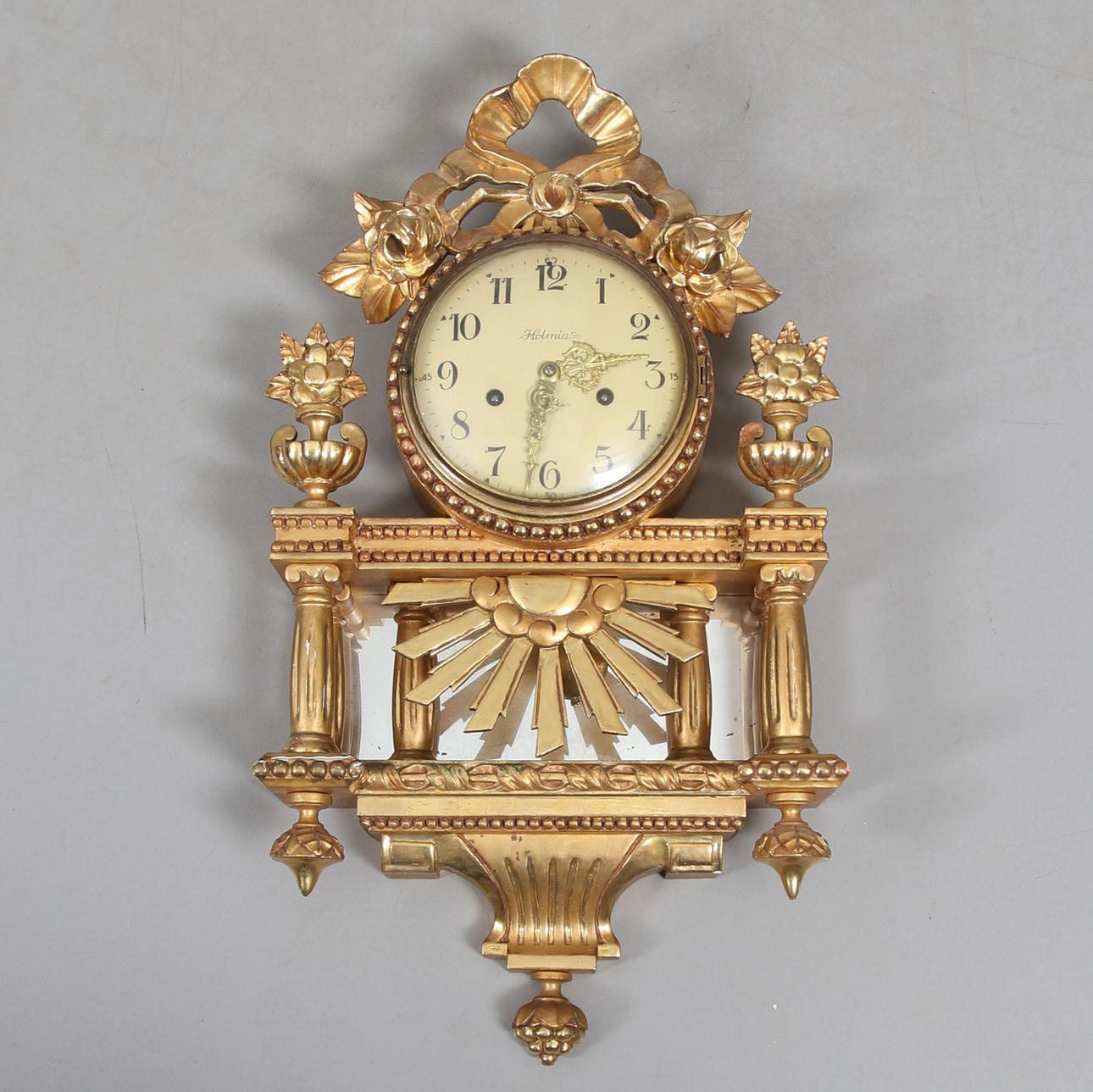 VÄGGPENDYL, gustaviansk stil, Holmia, 1900-tal.