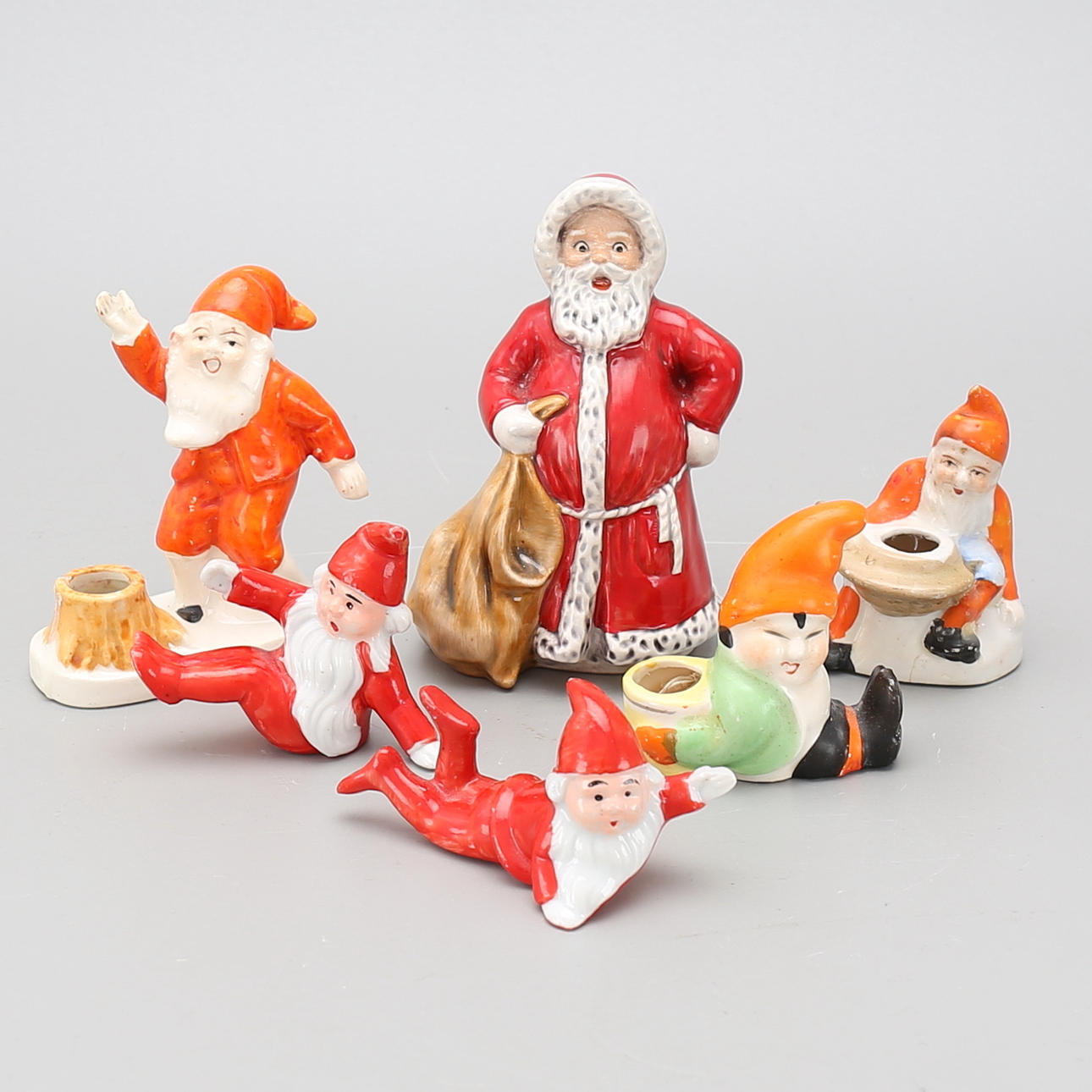 TOMTAR, 6 st, bl.a Goebel, 1900-tal.