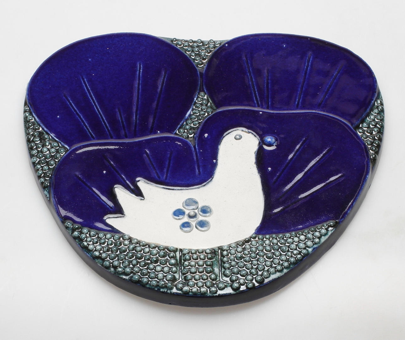 VÄGGRELIEF, stengods, Sylvia Leuchovius, Rörstrand Ateljé, signerad.