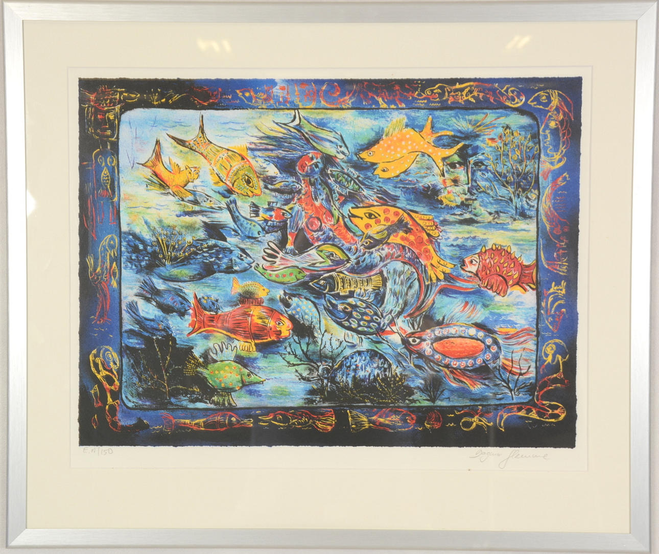 DAGMAR GLEMME. Färglitografi.