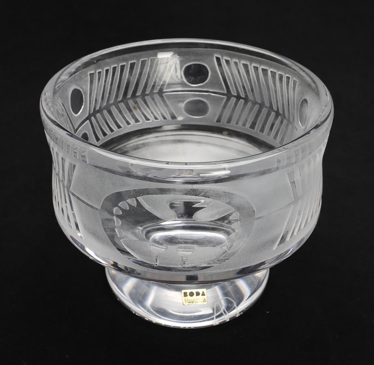 GLASSKÅL, Bertil Vallien för Boda-Åfors, 1900-talets andra hälft.