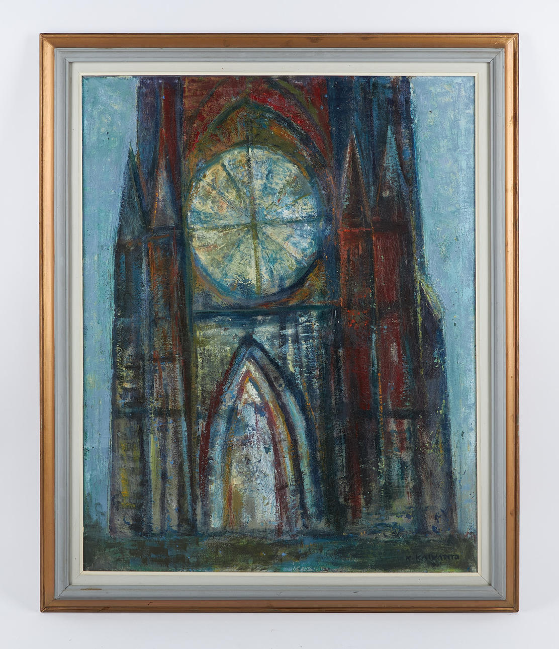 KIMMO KAIVANTO. Facade, signed, oil on canvas.
