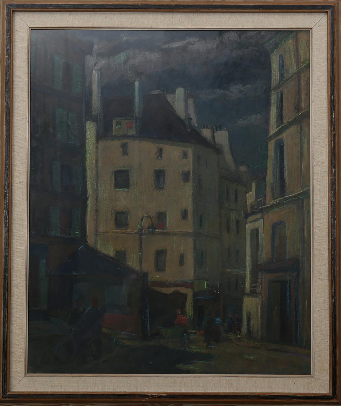IVAN JORDELL. Parismotiv. Gouache och pastell på papp, signerad I Jordell.