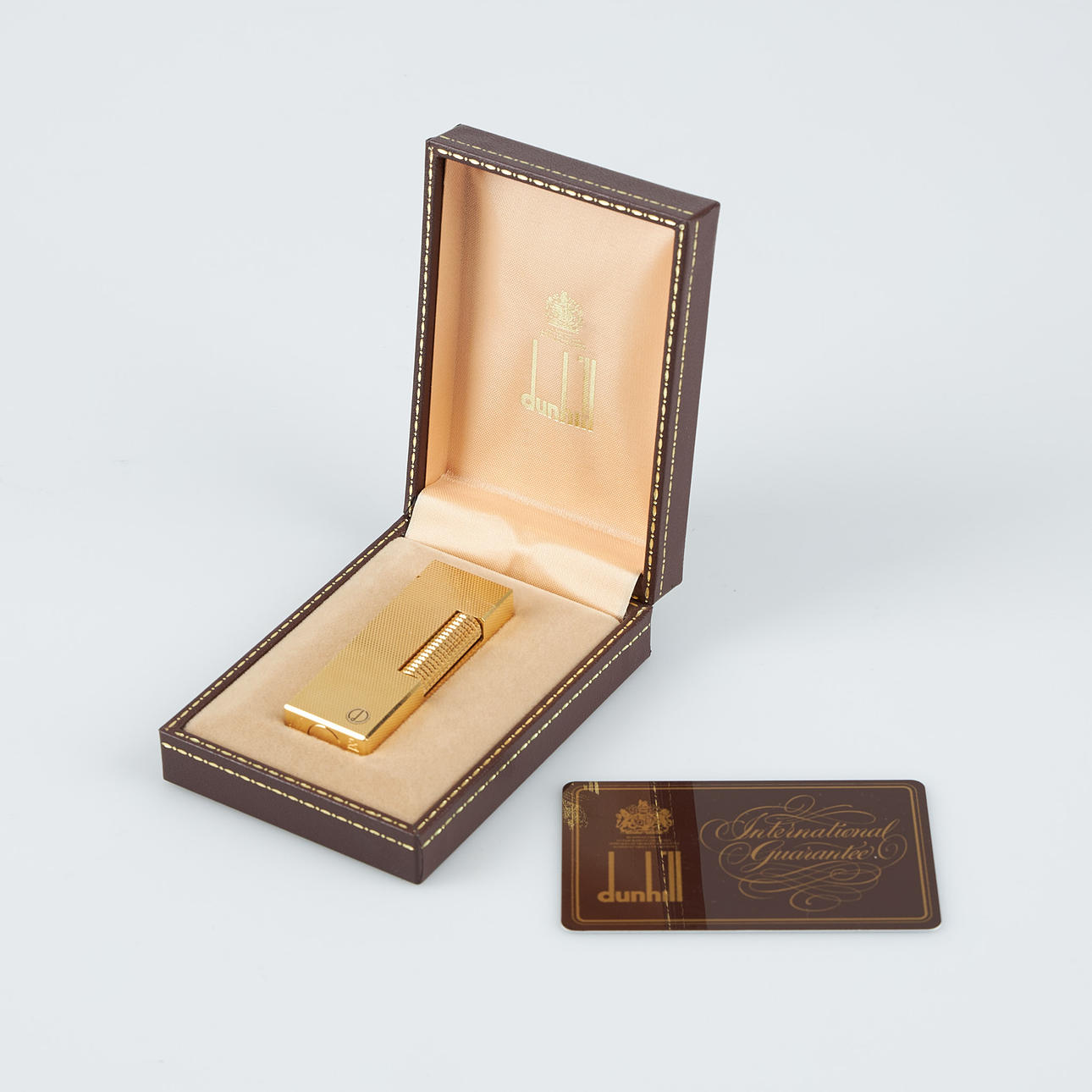 DUNHILL, lighter, goldplated.