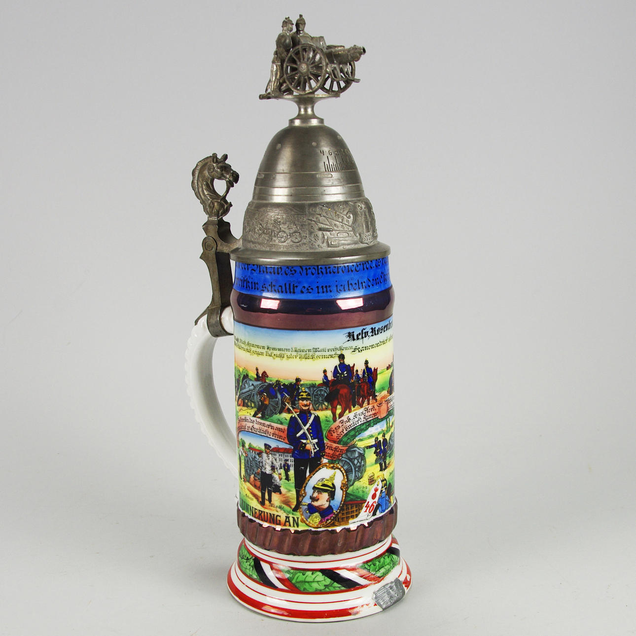 STOP, militär, tenn/porslin, Tyskland, daterad 1911-1913.