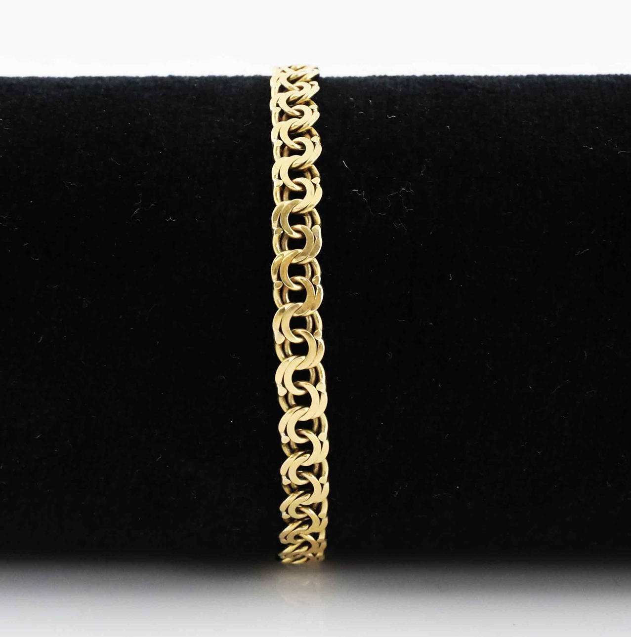 ARMBAND, guld 18K, bismarck-länk.