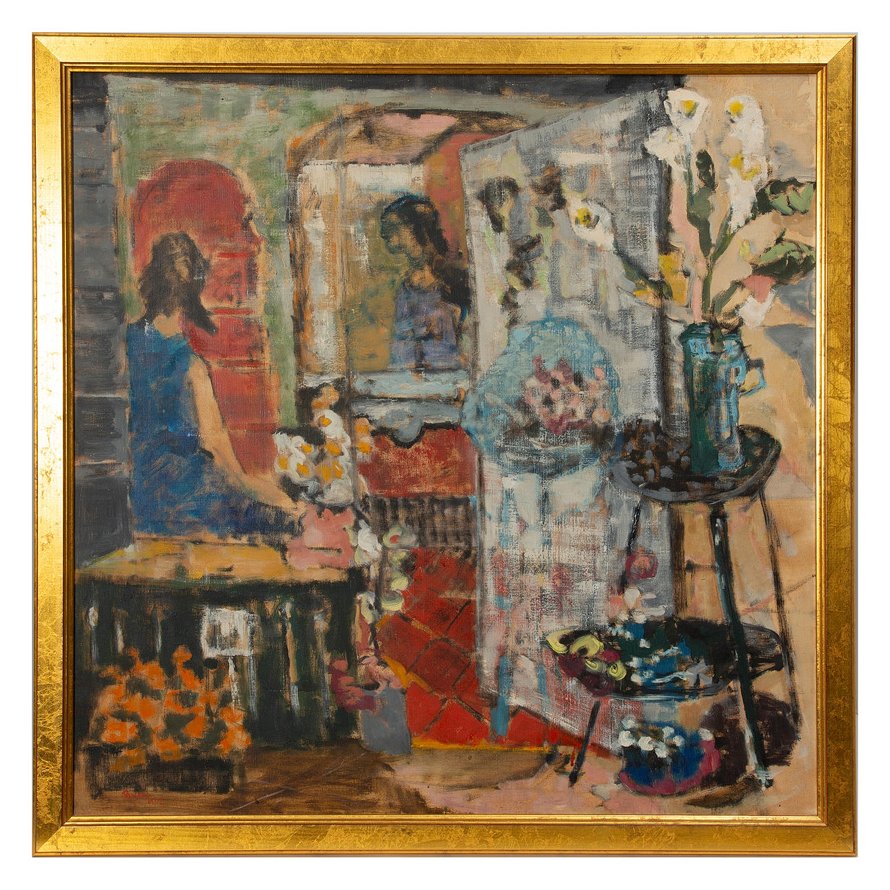 CONRAD “DICK” ROMYN. Oil on canvas, signed.