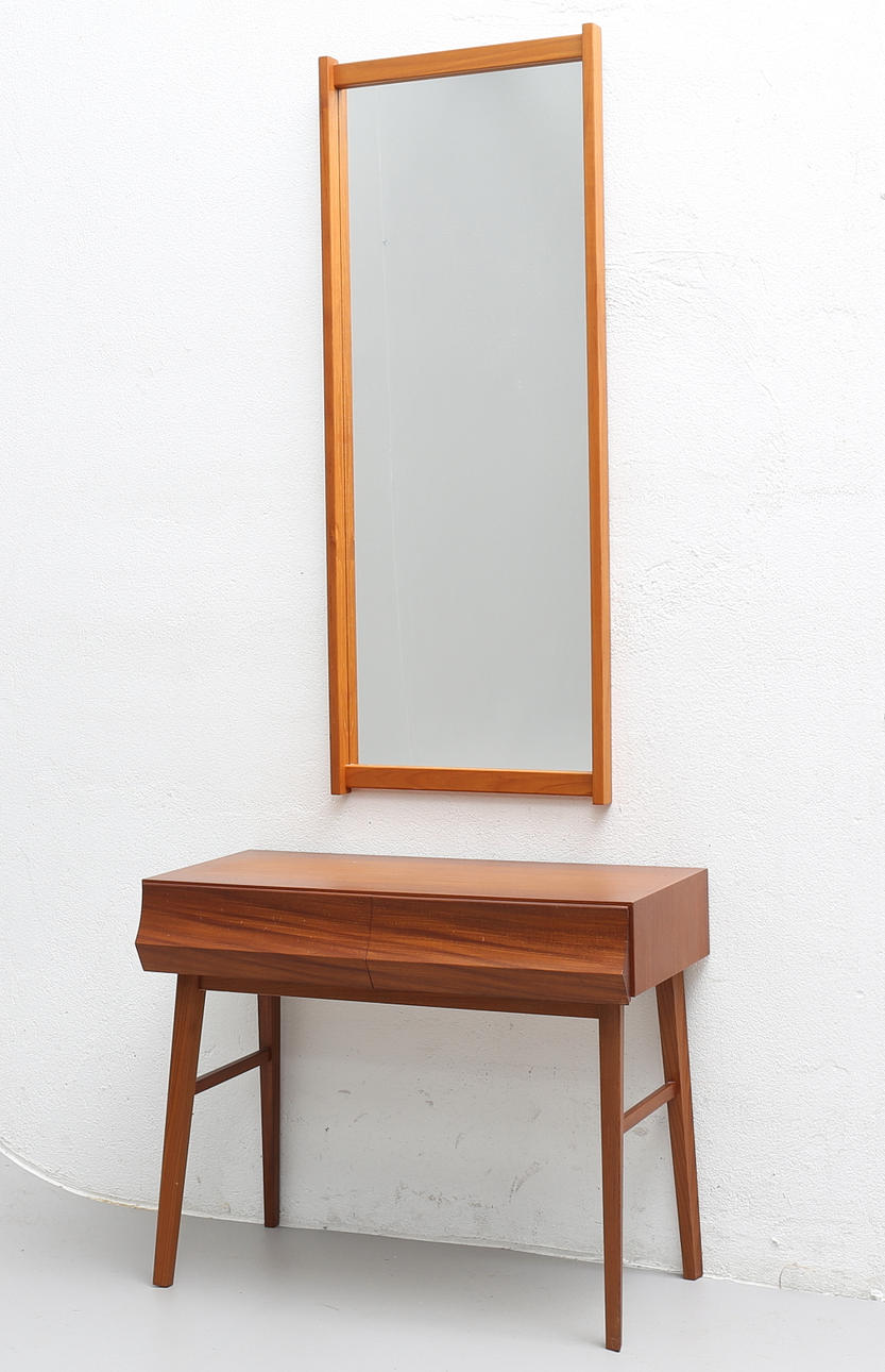 HALLMÖBEL, 2 delar, teak, AB Nybrofabriken, Fröseke, 1950/60-tal.