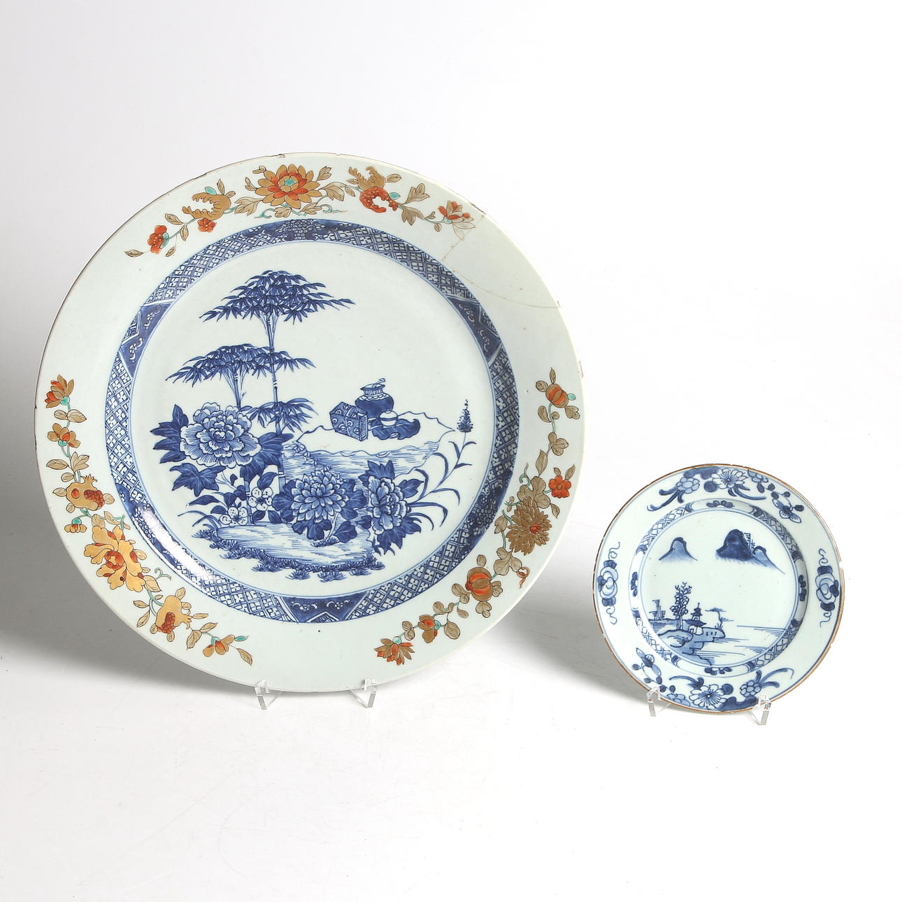 FAT, 2 st, porslin, Qianlong och Kang Xi, Kina, 1700-tal.