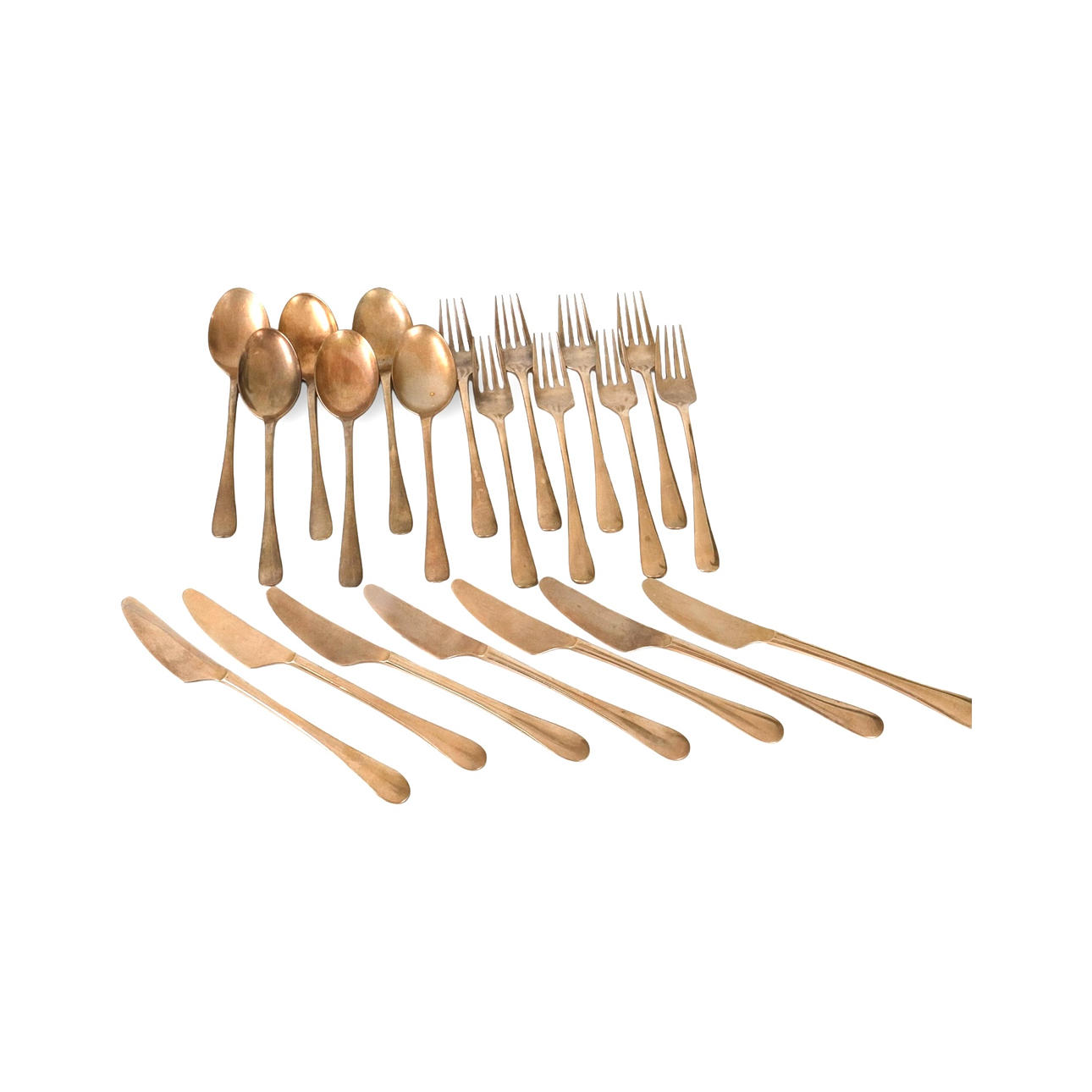 BESTICK mässing, 21 delar, Gense.
