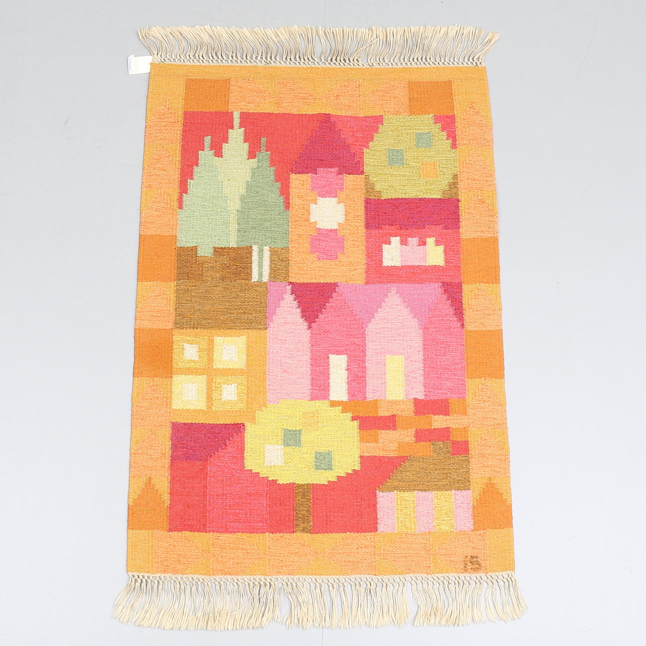 INGEGERD SILOW. Matta, röllakan, 122x84cm.