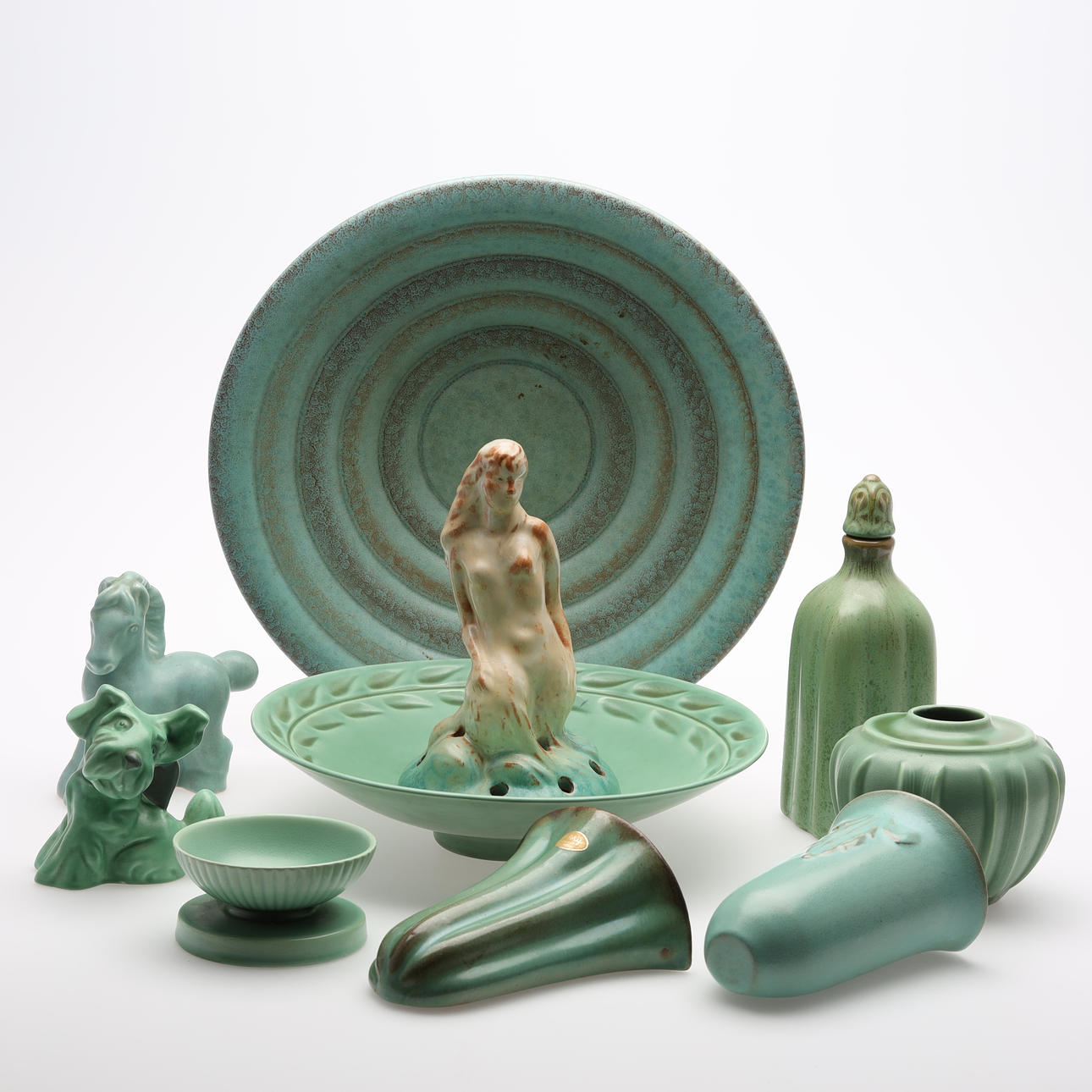 OBJETOS CERÁMICOS 10 piezas blah Gefle.