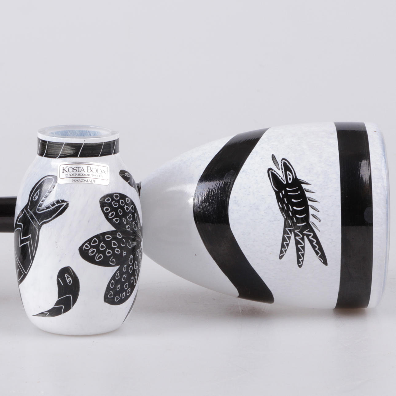 POKALGLAS, samt vas, "Caramba", Ulrica Hydman Vallien, Kosta Boda.