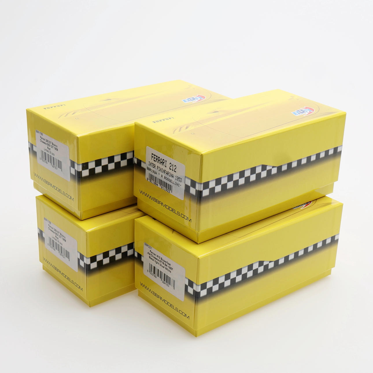 MODELBILER, BBR, FERRARI, 1/43, 4 stk.