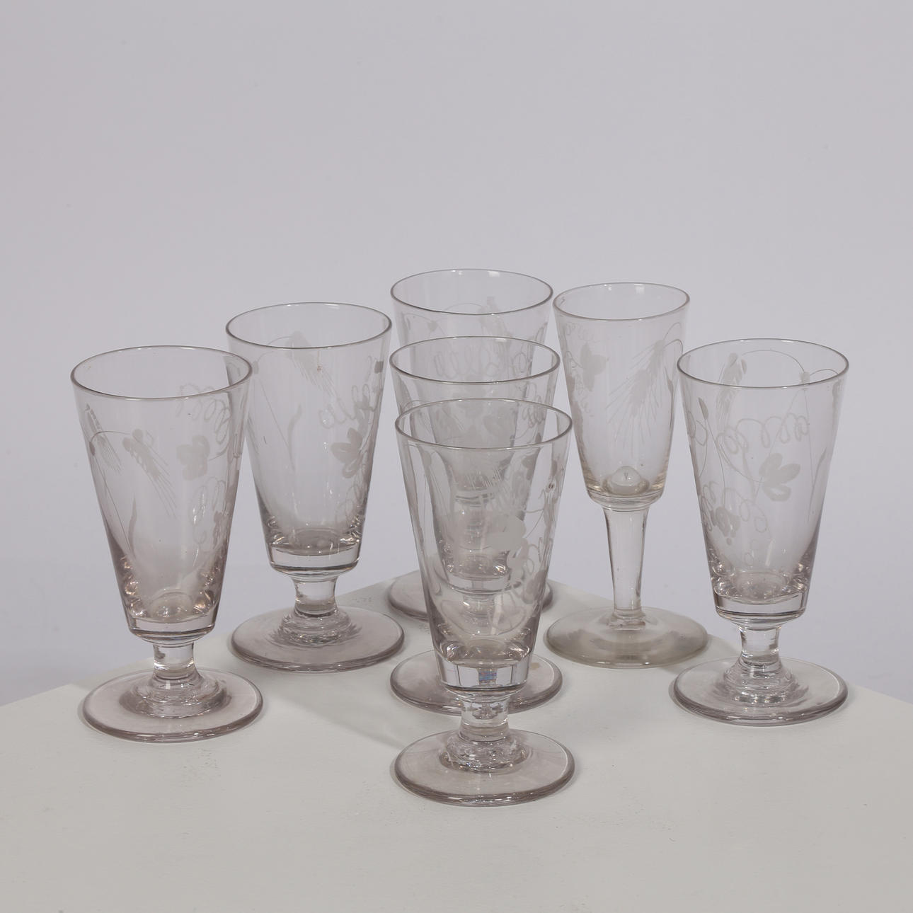 GEORGE III ALE-GLAS, 6 ST.