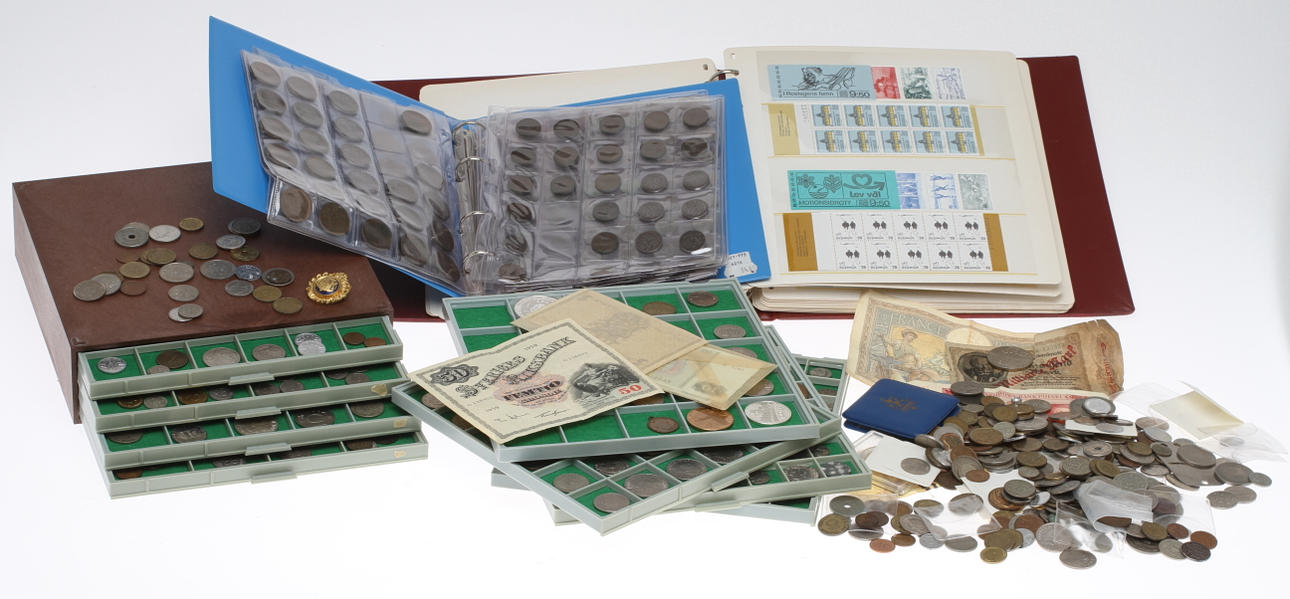 FRIMÄRKEN & MYNT, 1800-talets slut till 2000-tal.