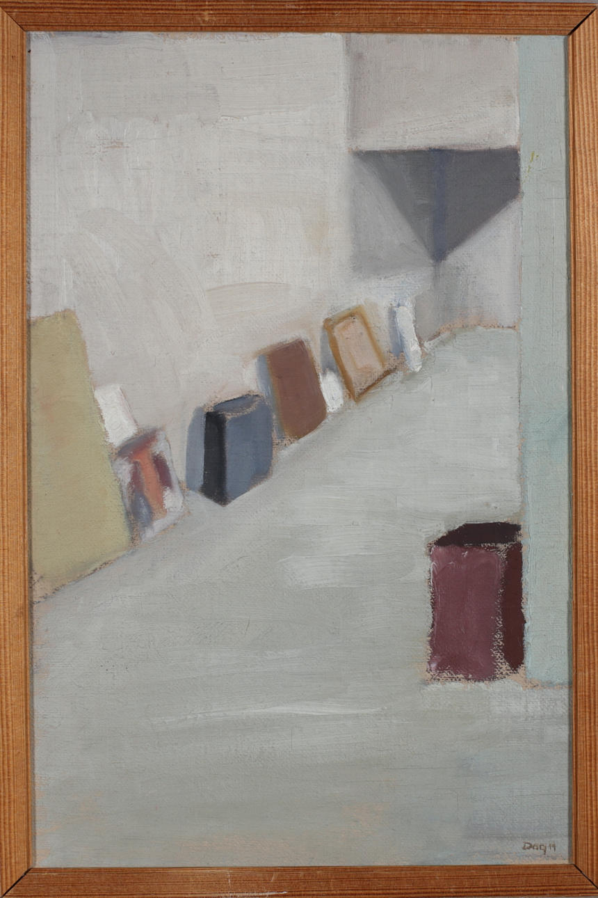 DAG HELLBERG (FALUN). Konsthallen, oil on panel, signed.