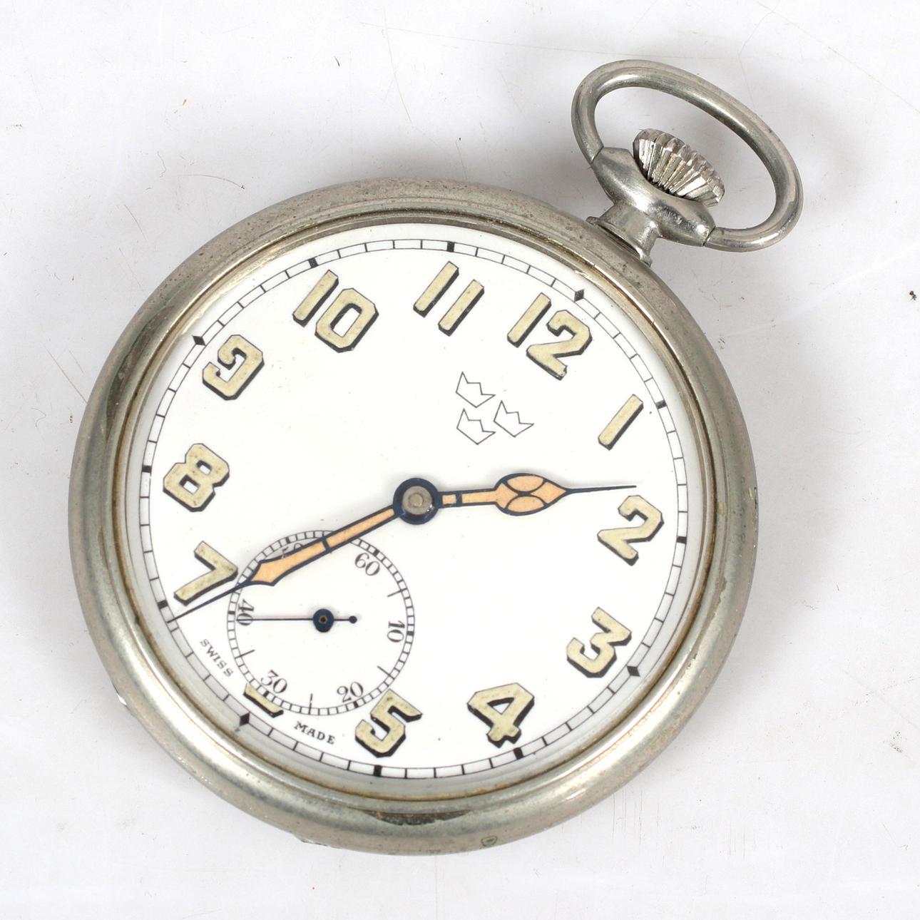 POCKET WATCH Air Force marked three crowns.