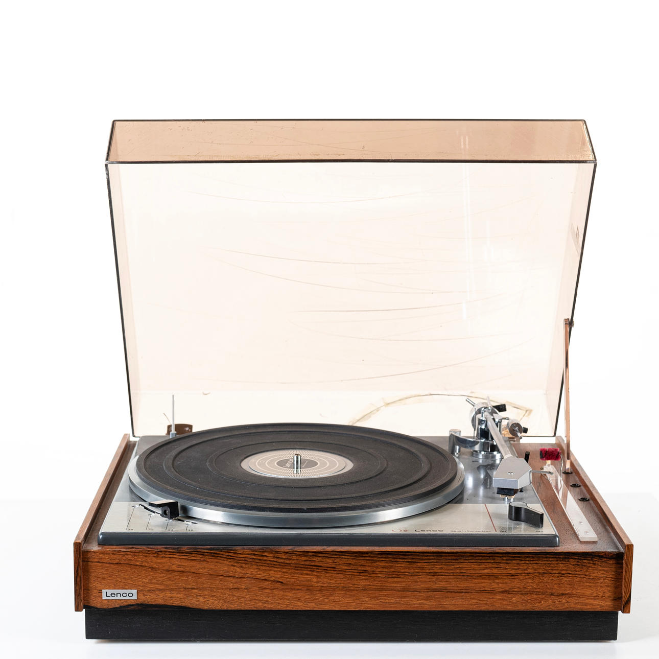 Ein Lenco L75 Plattenspieler, Schweiz, 1960/70er.