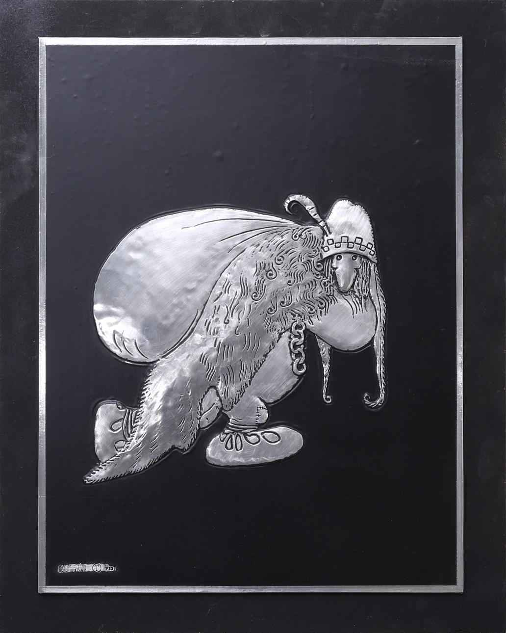 OIDENTIFIERAD KONSTNÄR. Motiv från John Bauers sagovärld, tenn.