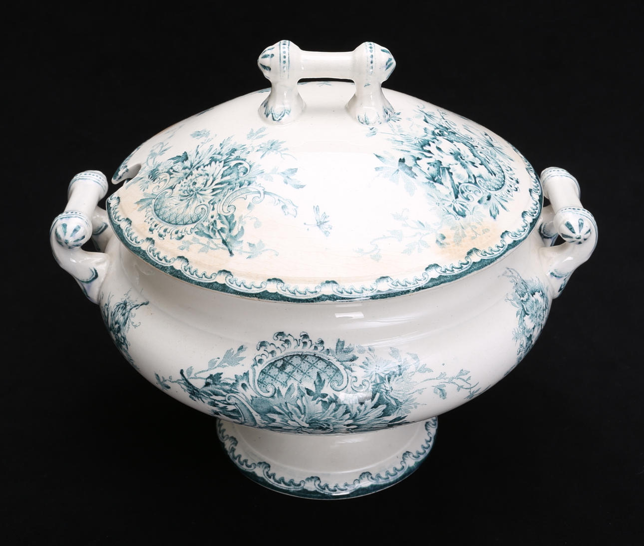 TERRIN, flintgods, "Grön Anna", Göteborgs porslinsfabrik, 1900-talets början.