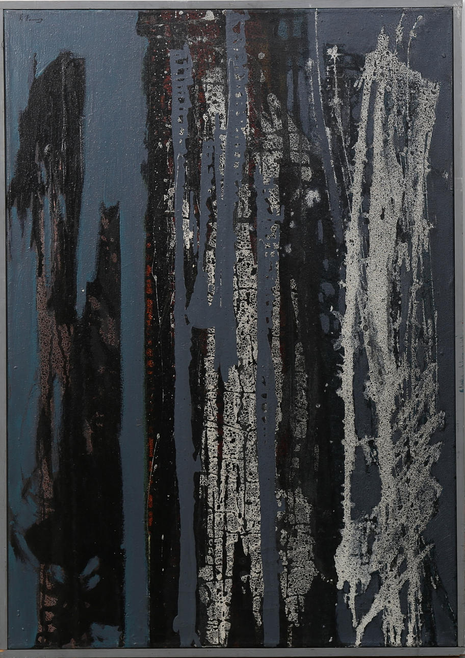 OIDENTIFIERAD KONSTNÄR. Gryning, olja på duk otydlig signatur PG Re.....