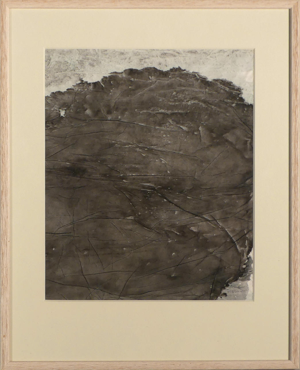 ARNE ISACSSON. monotipo de acuarela.