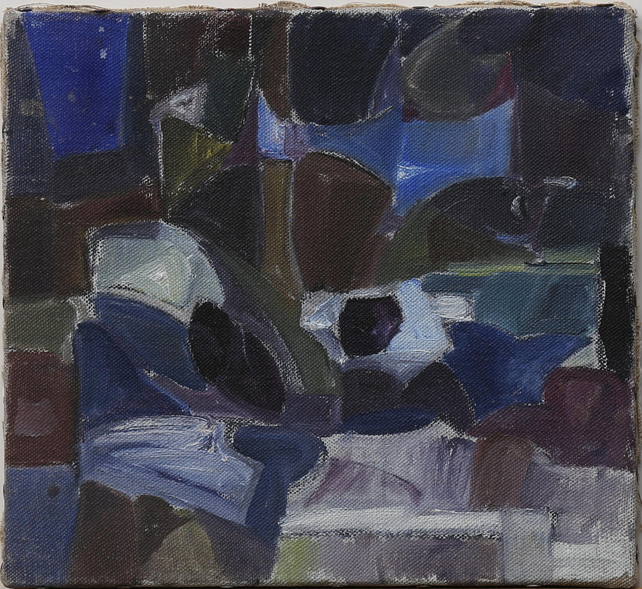 GÖSTA LILJESTRÖM. Komposition, olja på duk, signerad a tergo.