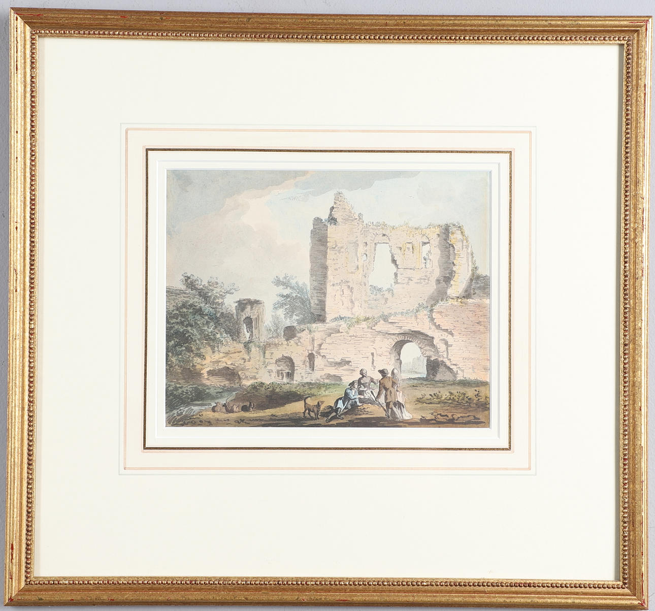 SAMUEL HIERONYMUS GRIMM (1733-1794). A VIEW IN PICARDY.