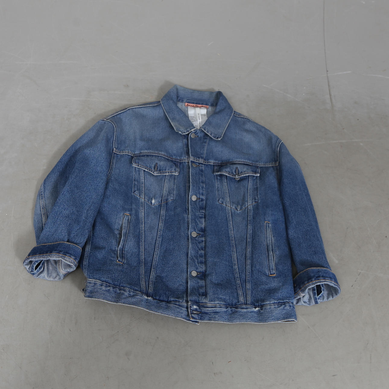 JEANSJACKA , Acne studios, Oversized, storlek s/m, dam.