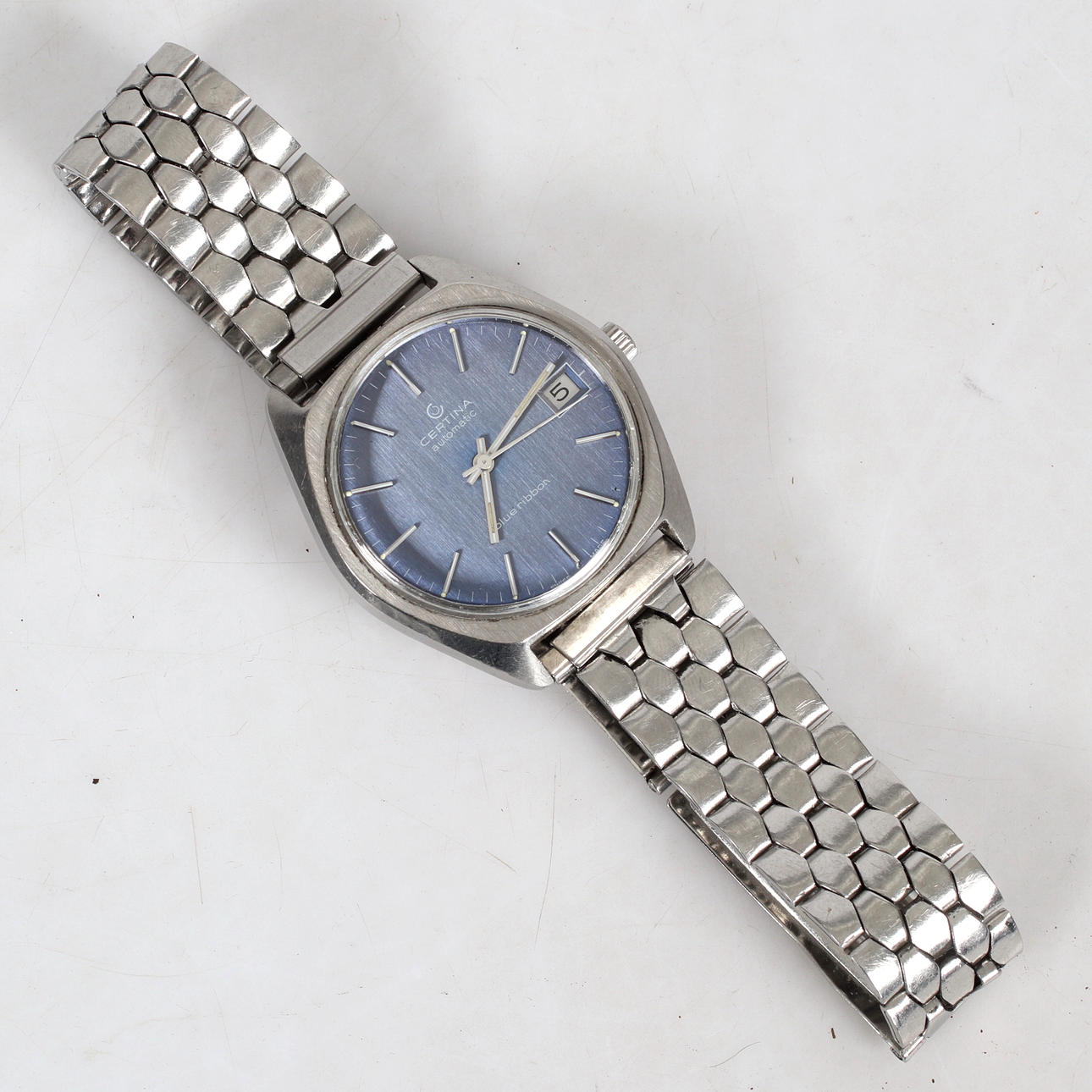 WRISTWATCH, steel, automatic, anniversary “Volvo 50 years”, Certina ...