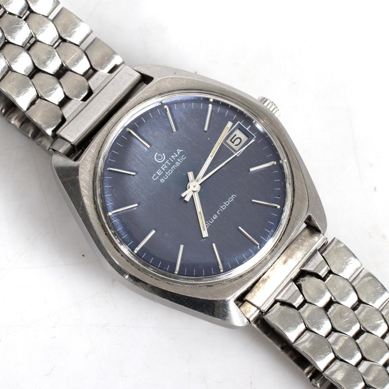WRISTWATCH, steel, automatic, anniversary “Volvo 50 years”, Certina ...
