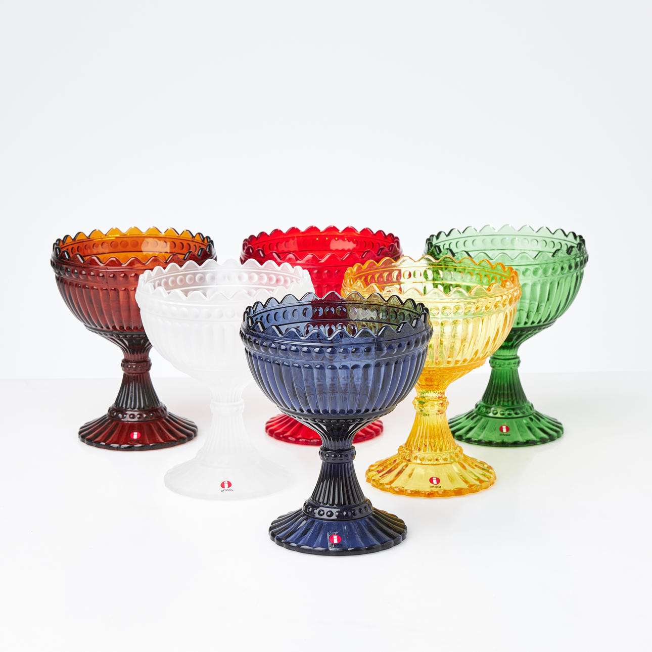 ARMI RATIA. 6 dlr., “Maribowl” from the series Mariskooli, glass ...
