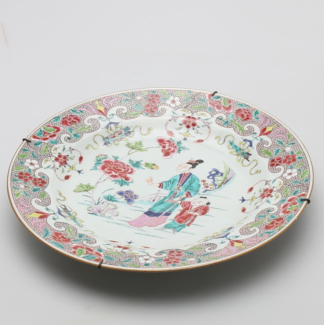 STOR TALLRIK, porslin, Kina 1700-tal.